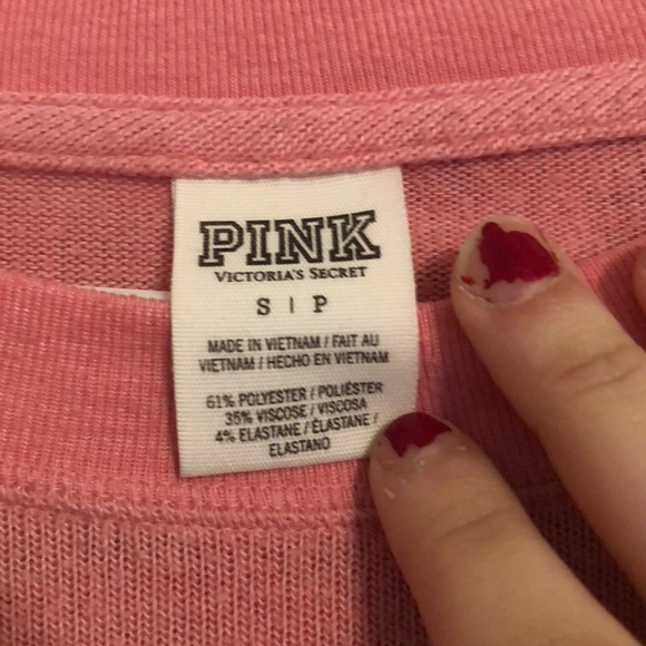 VS Pink sheer oversized sweater - Picture 2 of 2